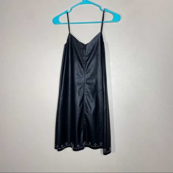 Blank NYC Spaghetti Strap Faux Leather Dress - Picture 2 of 6
